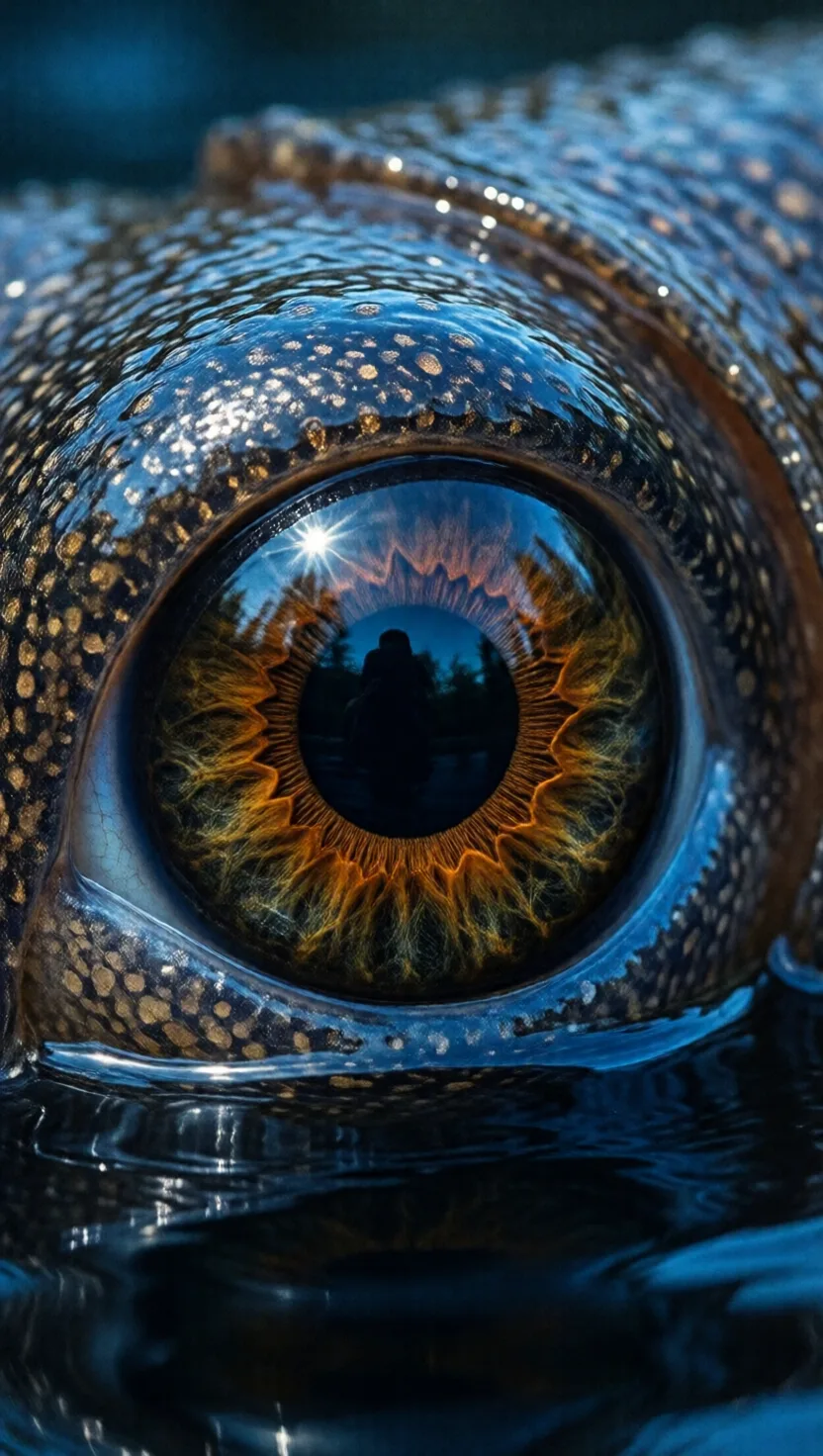 The deep ocean hides an eye the size of a dinner plate