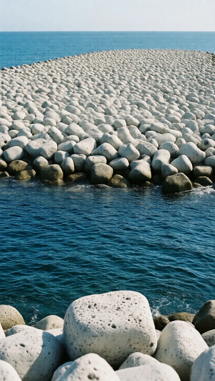 A raft of floating rock can sail across an ocean