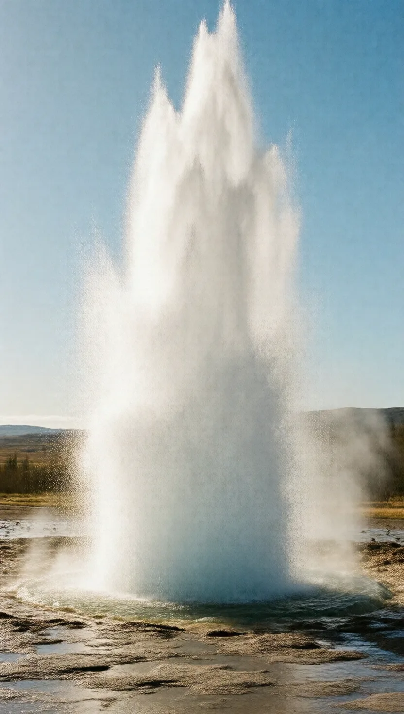 A geyser is a kettle with a kink in its spout