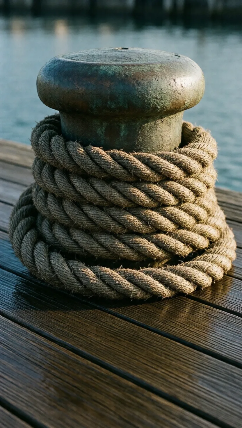 Three turns of rope hold a ship by itself