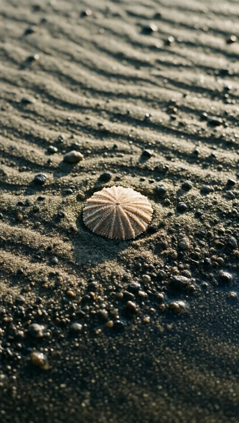 Baby sand dollars swallow a heavy weight belt of sand