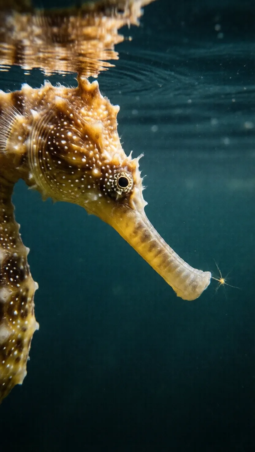 Its snout moves water without making a ripple