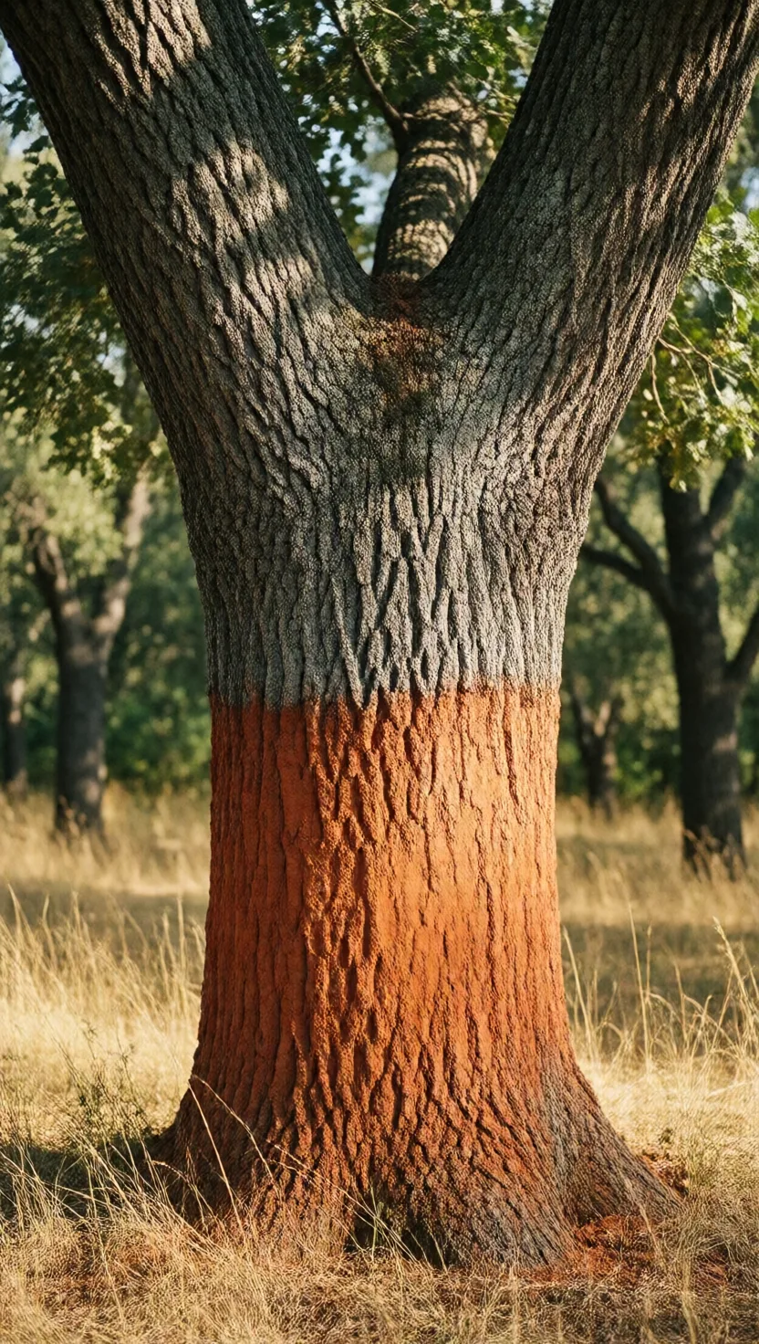 Cork is tree bark peeled off without harm