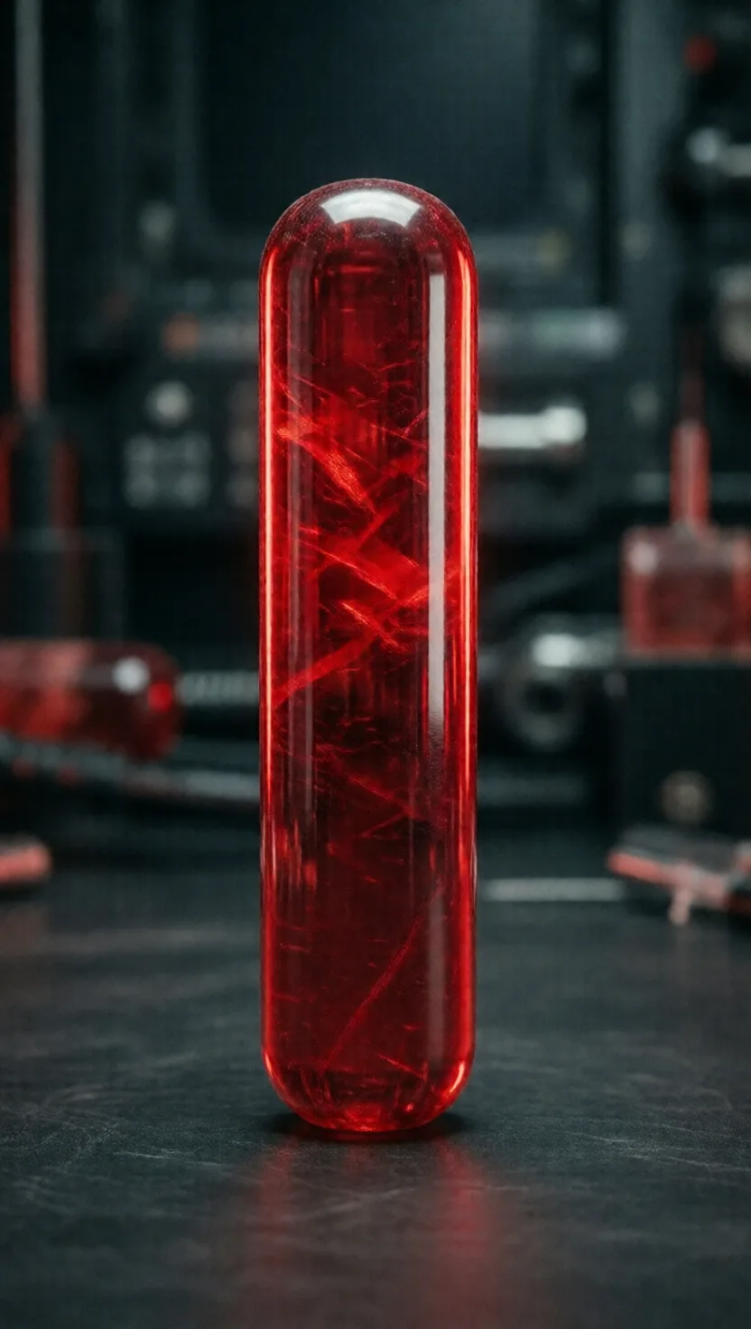 The world's first laser was a rod of ruby