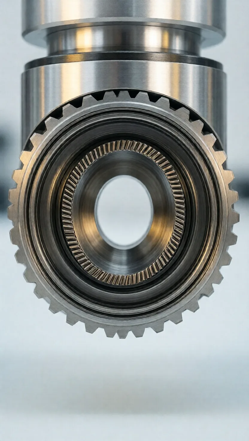 A gear that works by flexing, with almost no wobble