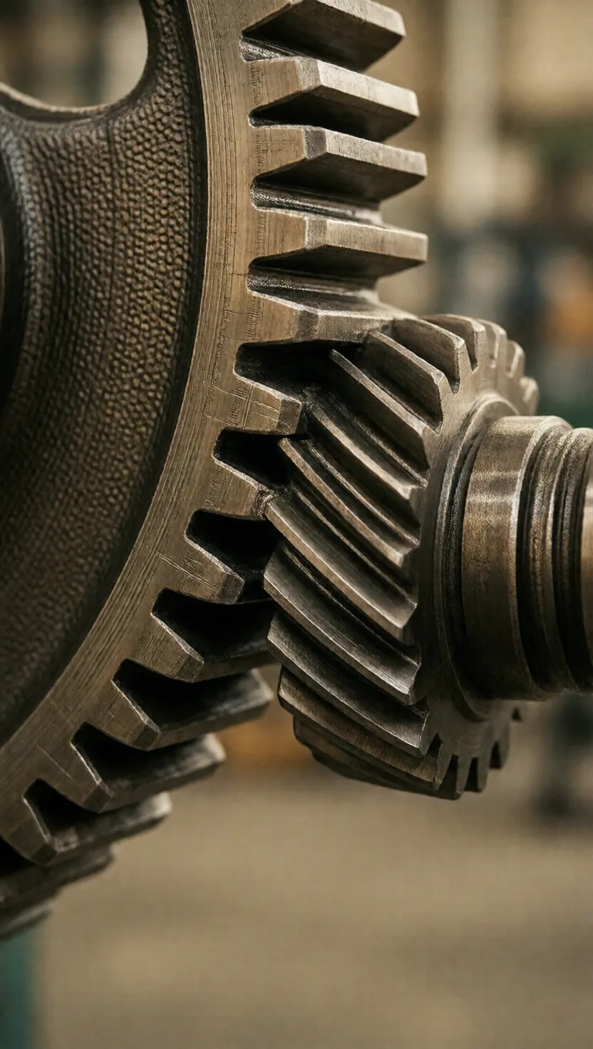 Engineers pick odd tooth counts so gears wear evenly
