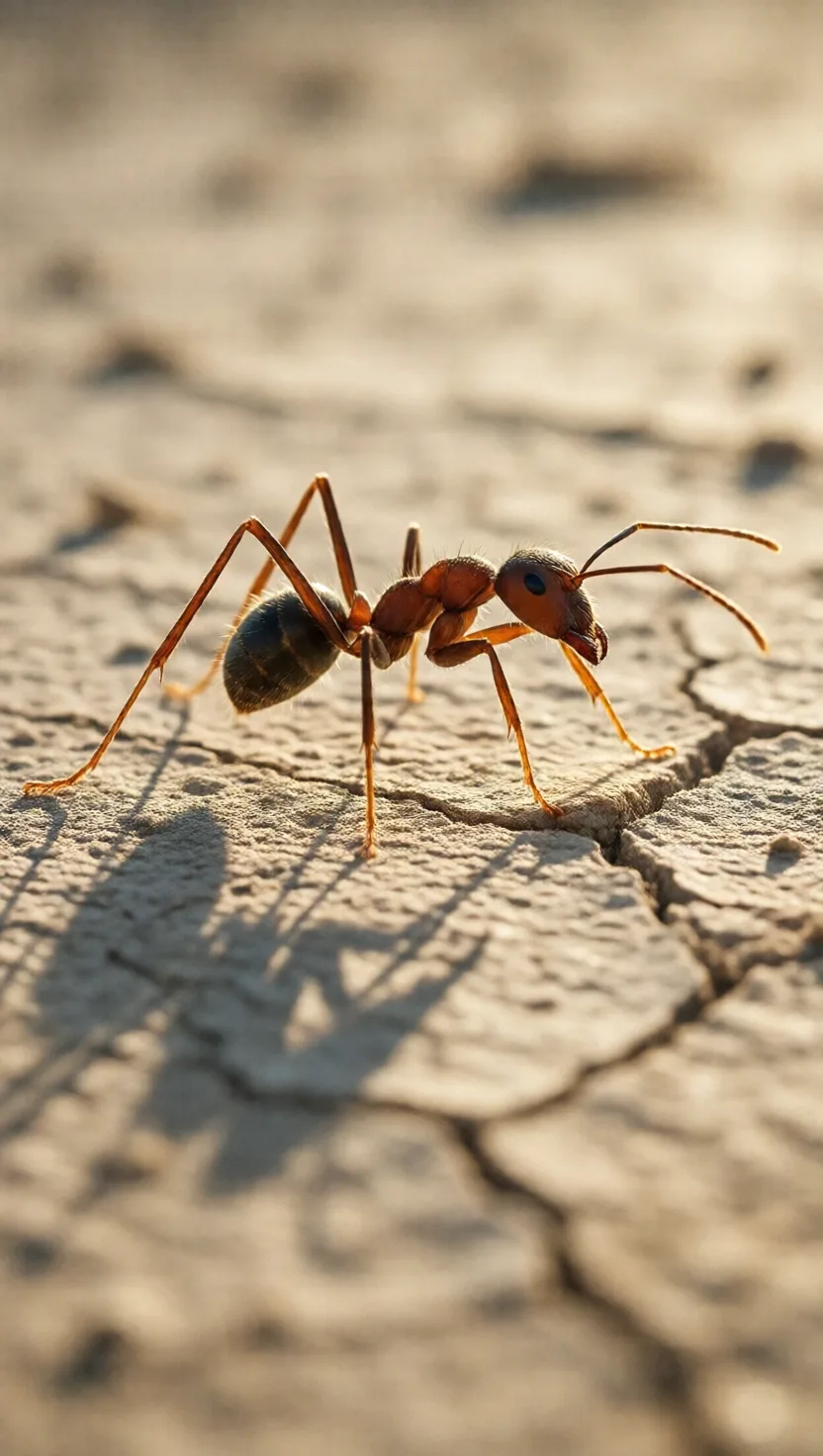 This ant counts its own steps to find home