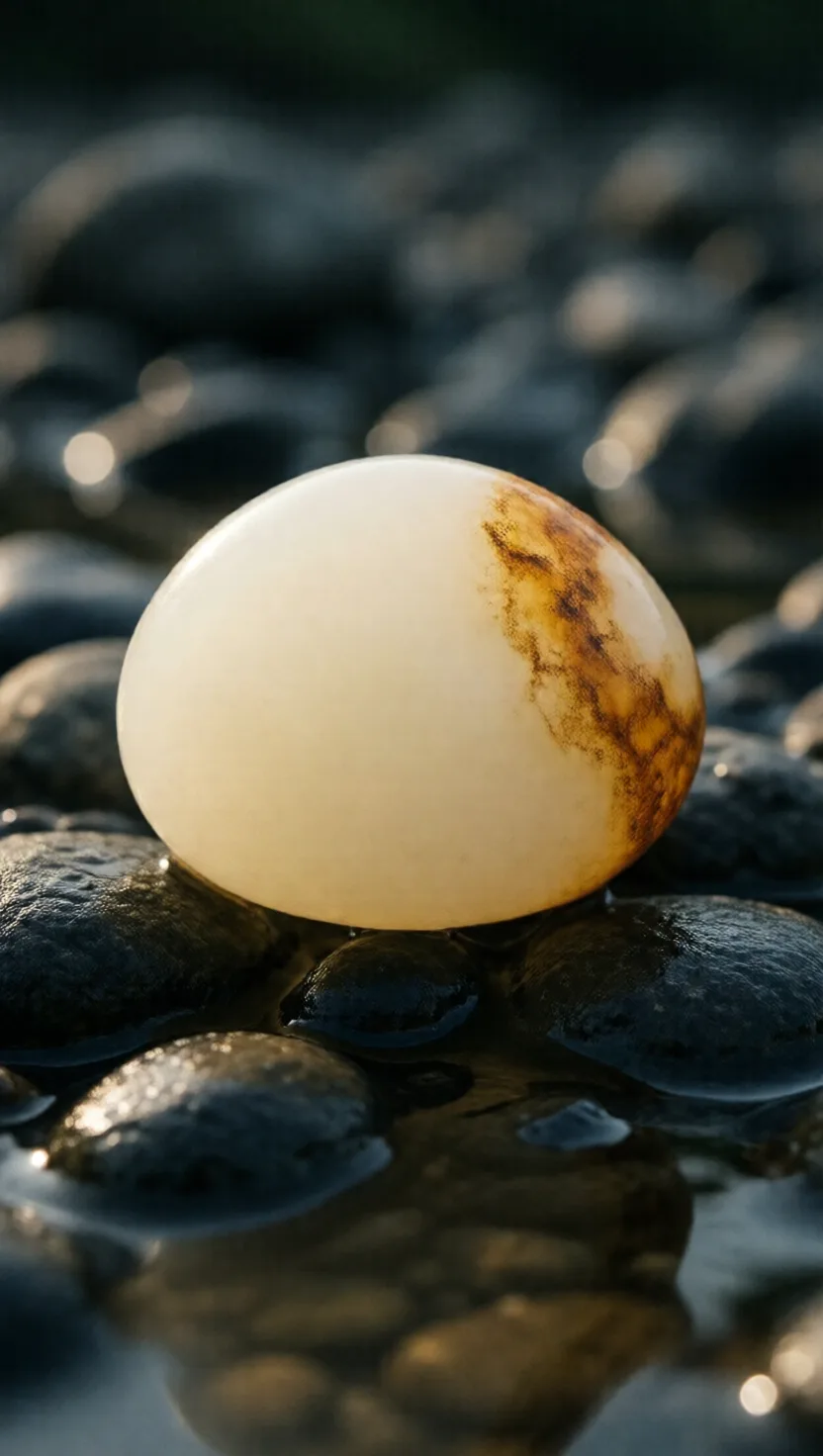 The white jade prized above green