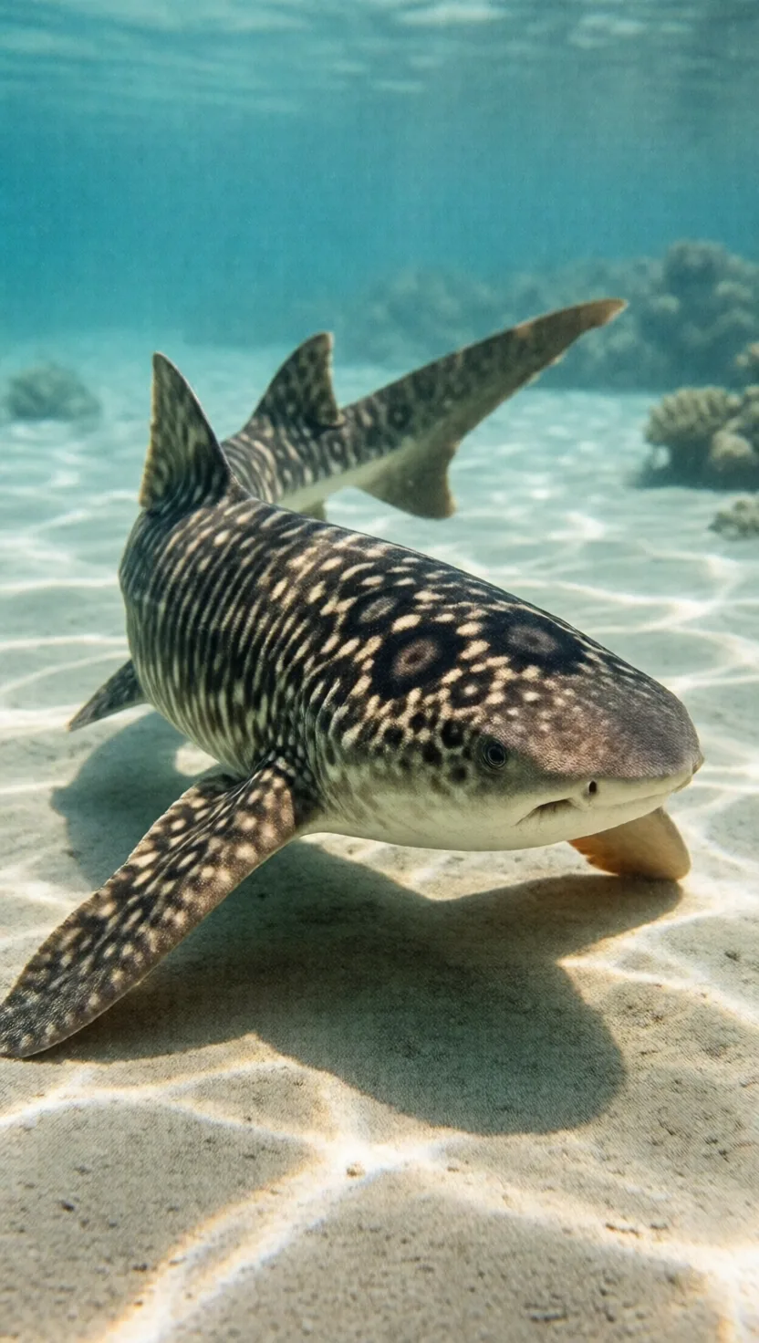 This shark walks across the reef on its fins