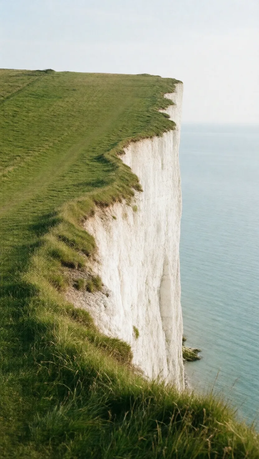 Dover's cliffs grew slower than your fingernails