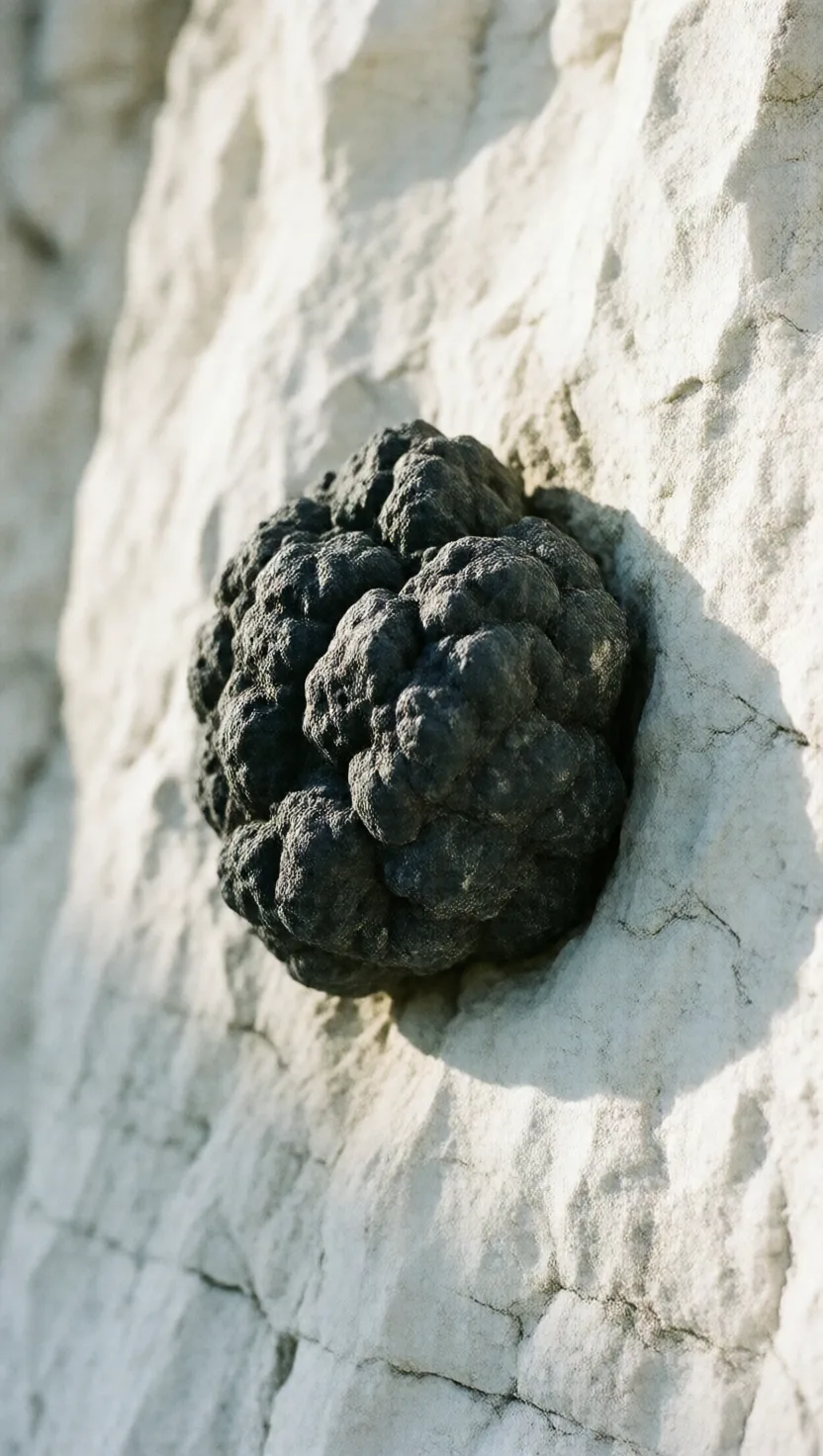 The dark flints in chalk came from dissolved sponges