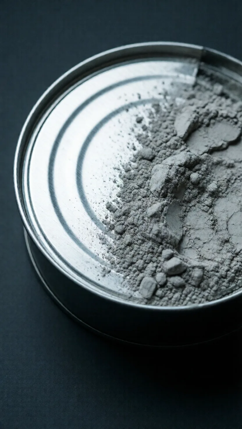 In the cold, tin rots into grey dust