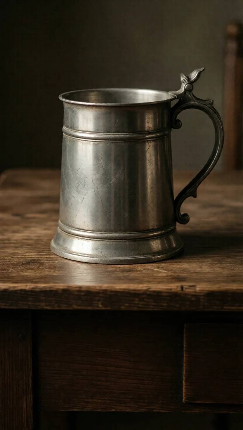 A pewter mug is almost pure tin