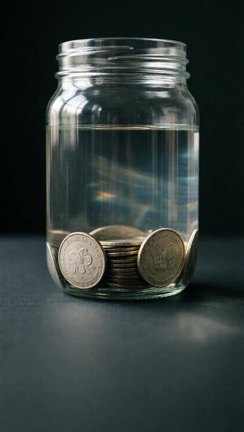 A silver coin keeps water from going bad