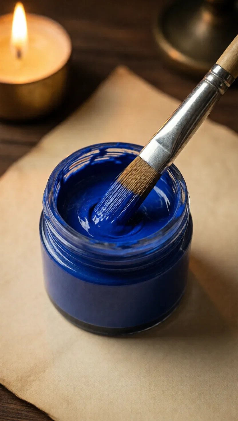 El azul en sus dientes reveló a una artista oculta