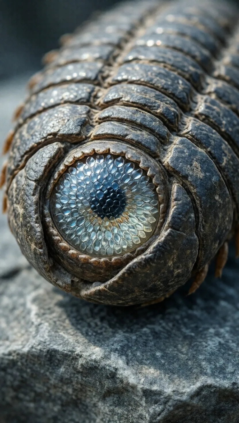 It saw through eyes made of solid crystal