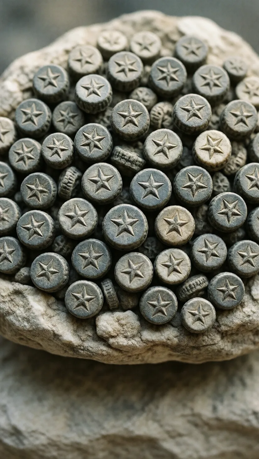 These star-shaped beads were once alive