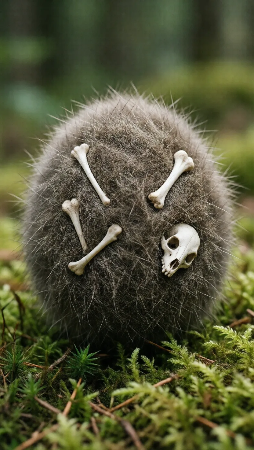 Owls cough up the bones of their dinner