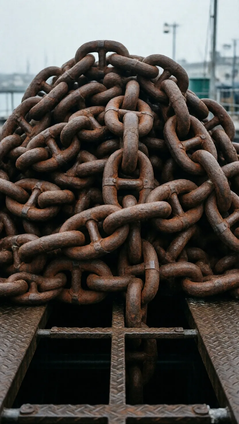The bar inside each link is what stops the tangle
