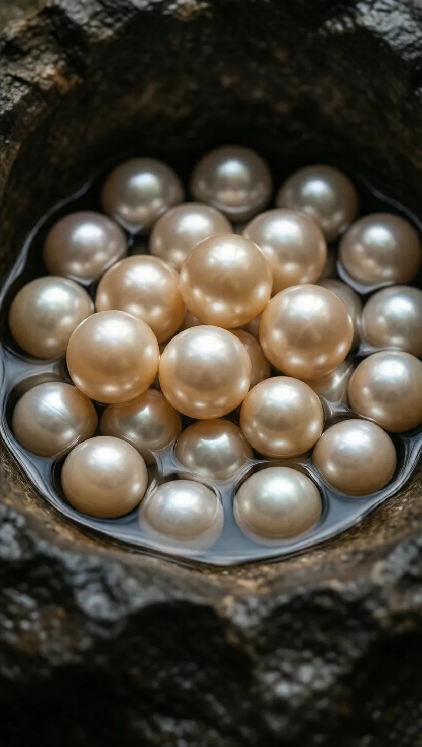 Las cuevas crean perlas igual que las ostras