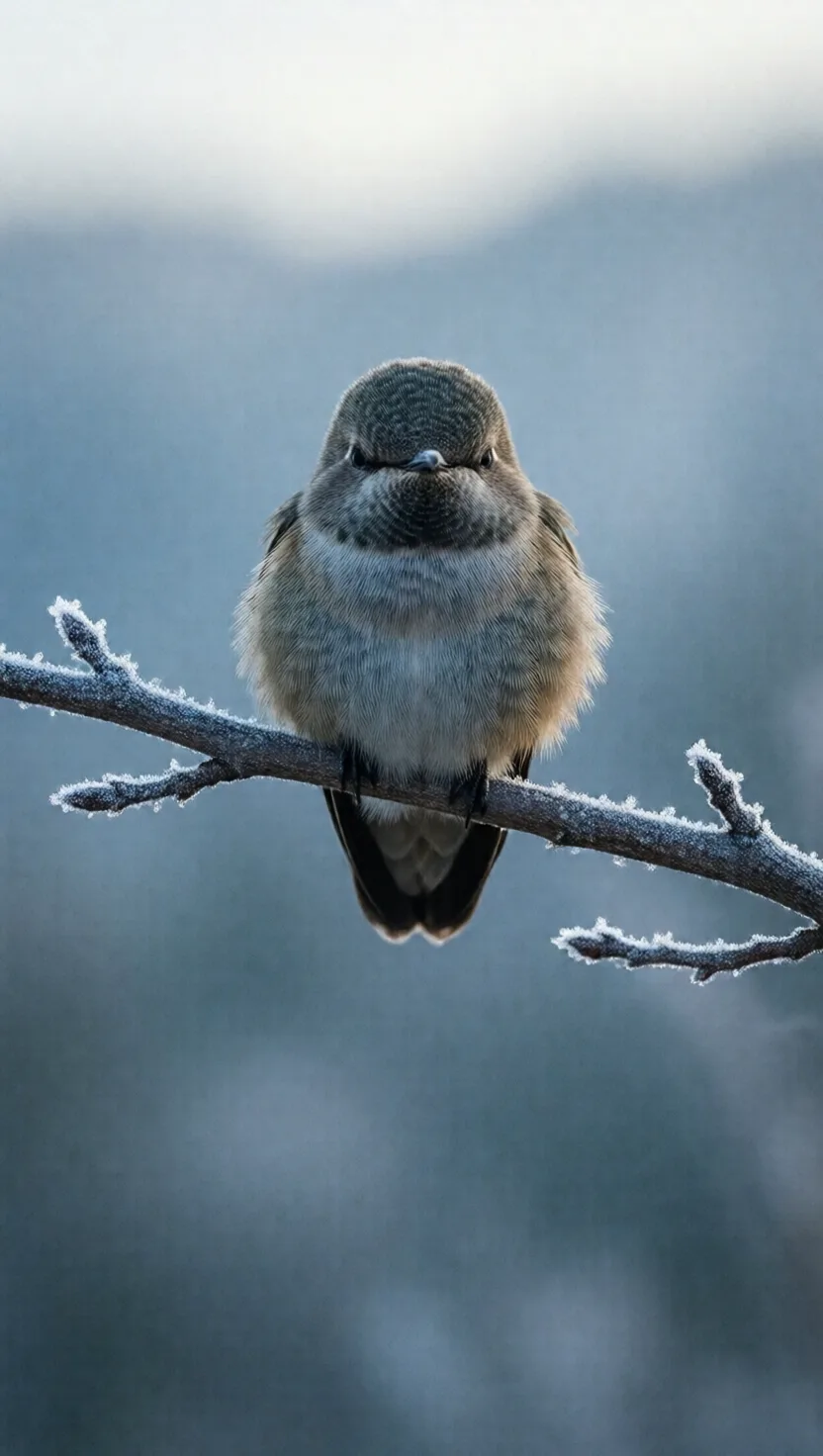 At night it nearly freezes itself solid