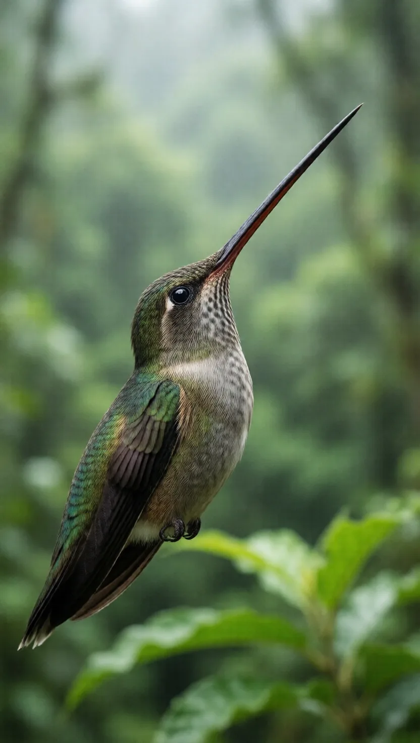 Its beak is longer than its whole body