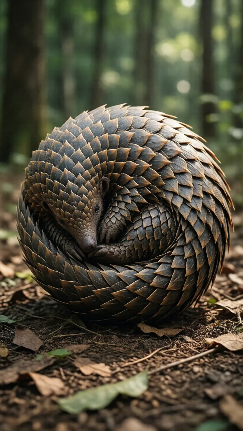 Eight things that make a pangolin unlike any other mammal.. 8 cards.