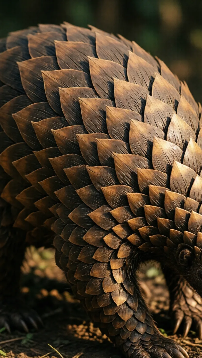 The only mammal wrapped in scales