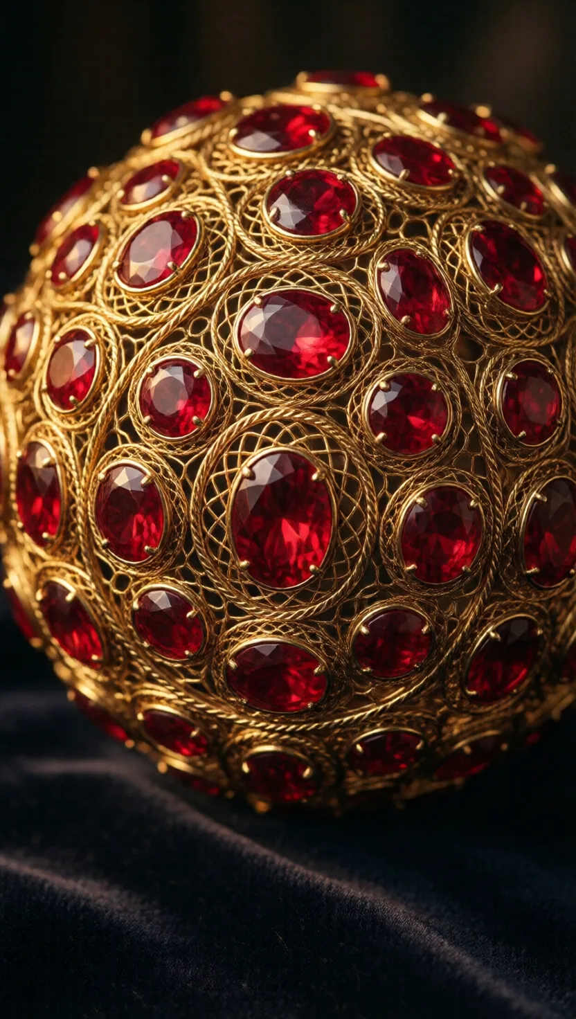 Dark Age jewels glow on wafer-thin gold foil