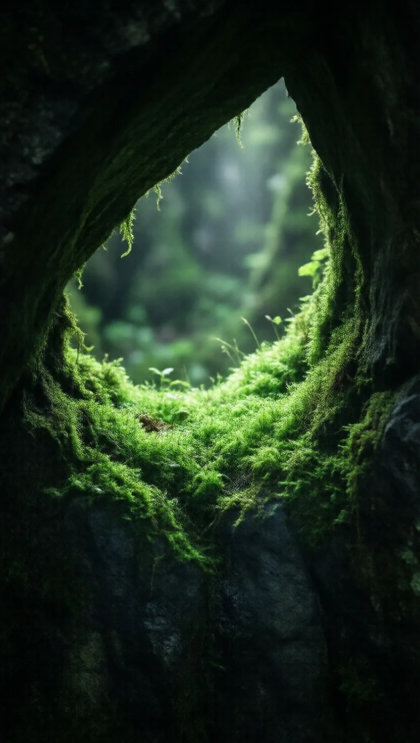 A moss that seems to glow gold in the dark