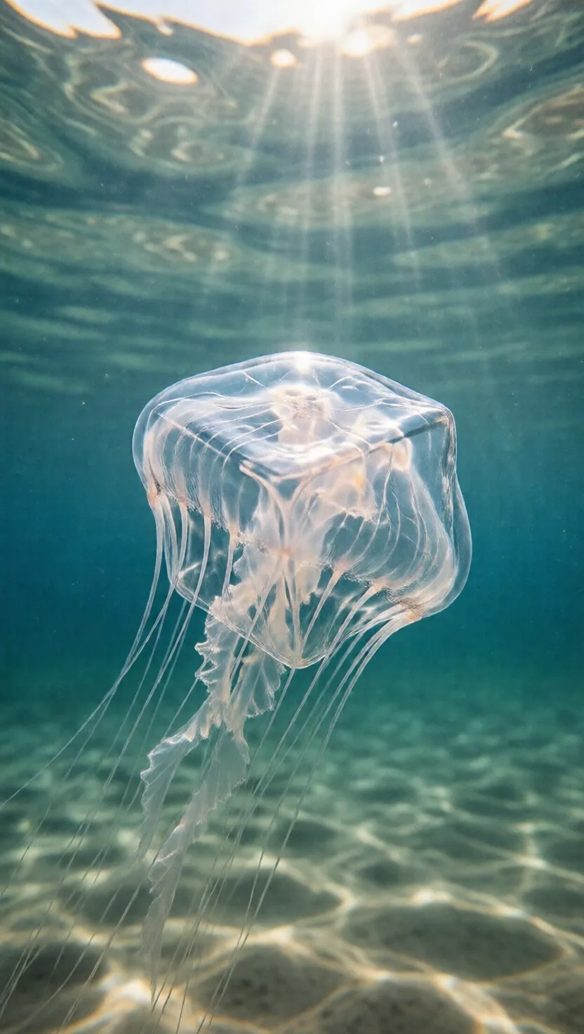 This jellyfish has 24 eyes and watches the sky