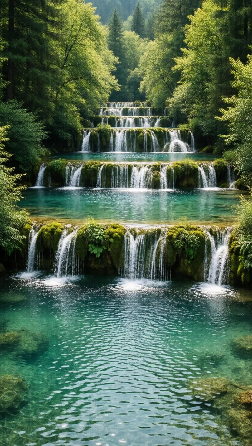 These waterfalls build their own dams and keep moving