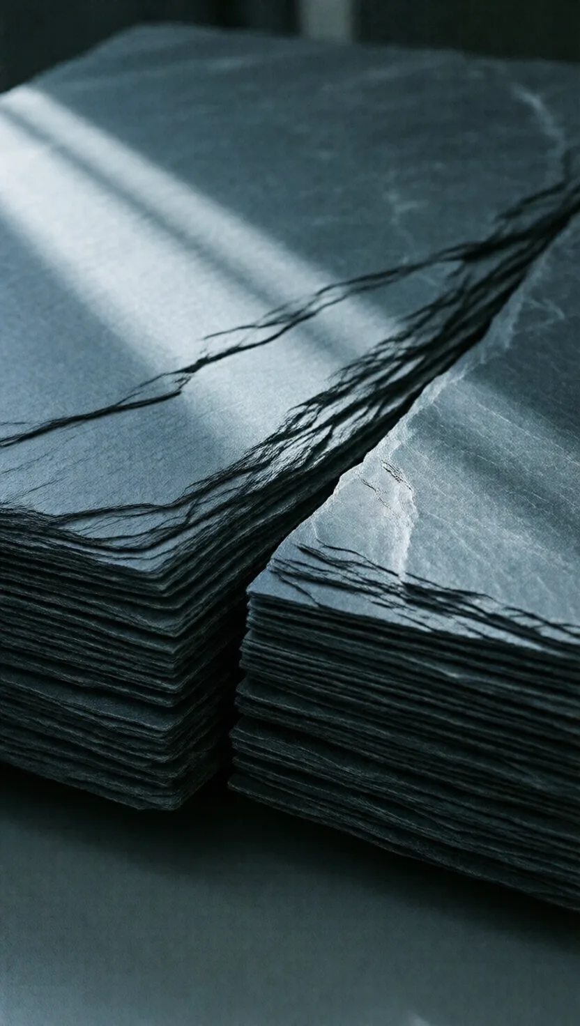 It splits along stress, not its own layers