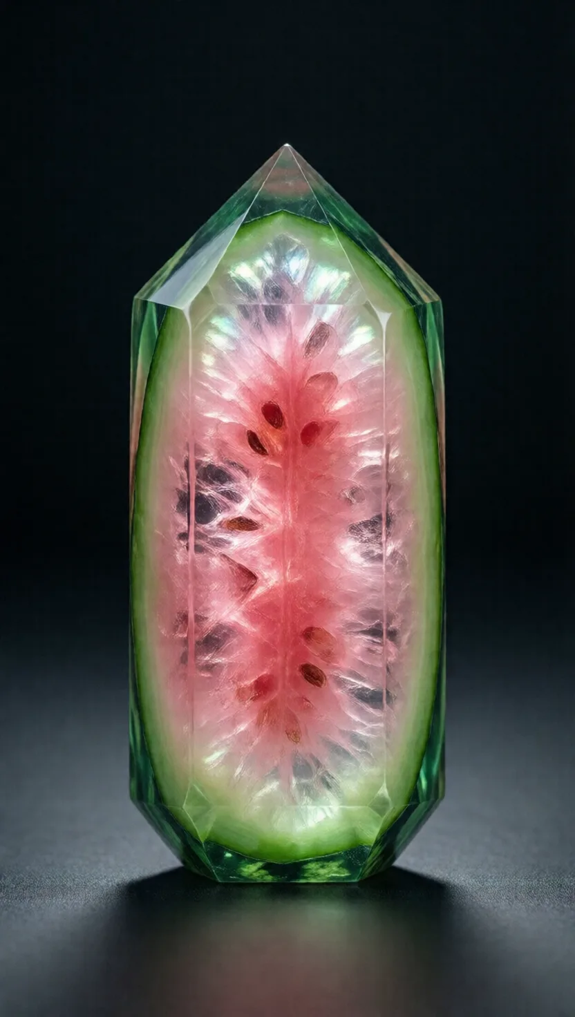 Eight things locked inside a tourmaline crystal. 8 cards.