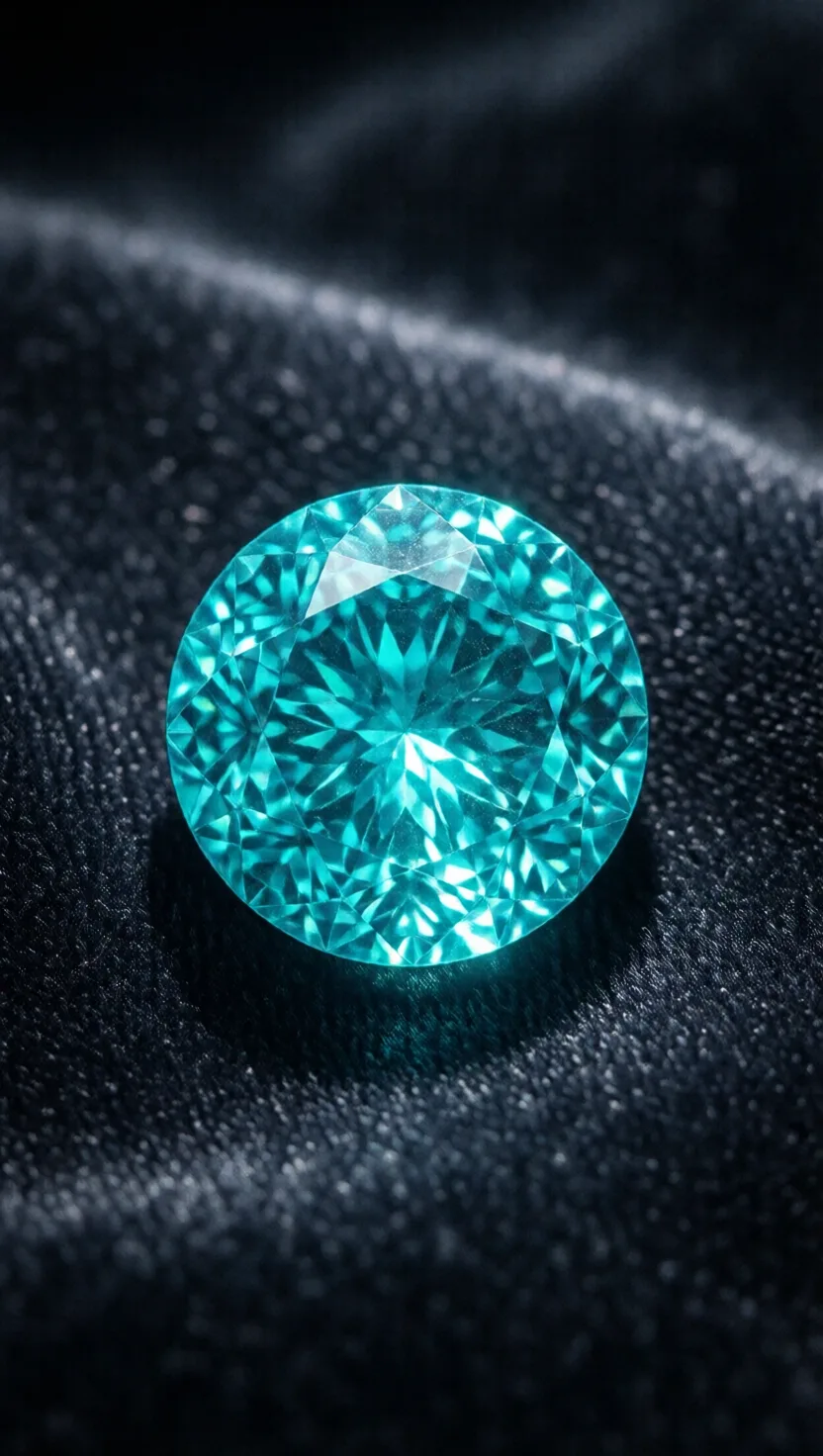 A trace of copper makes it glow electric blue