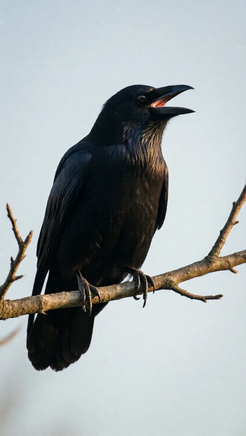 Trained to caw an exact number