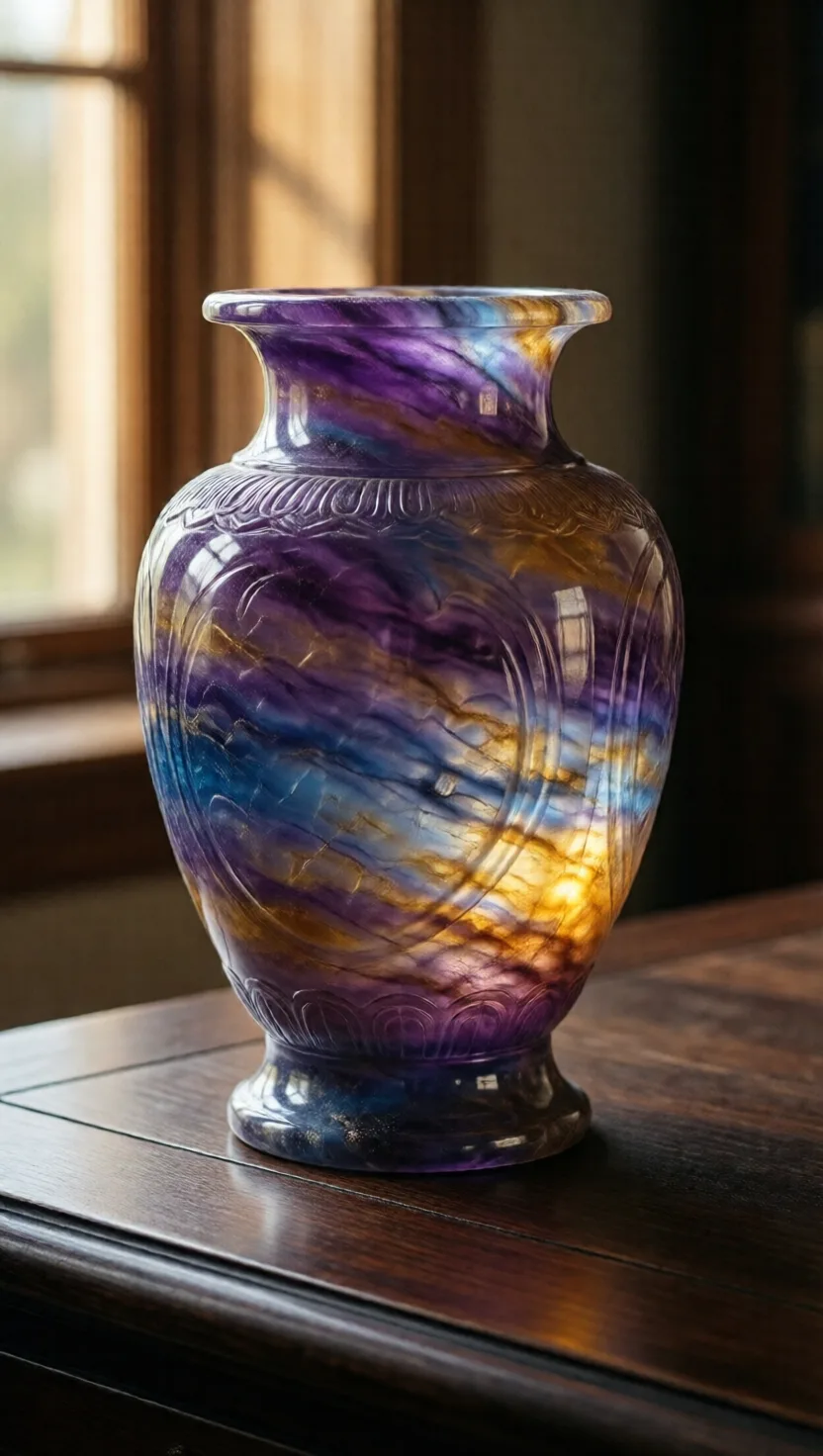 This banded purple stone comes from one English hillside