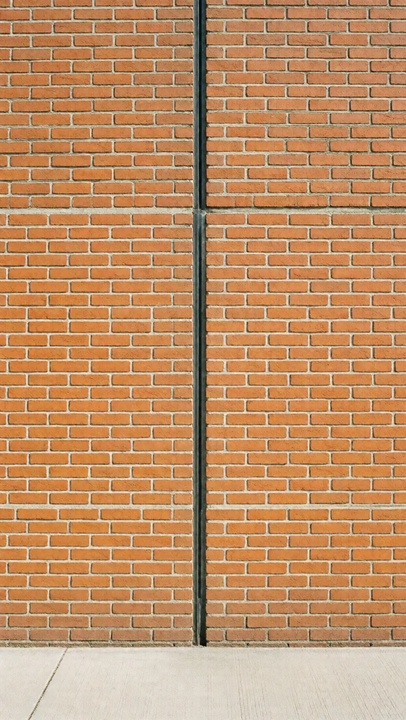 Fresh brick walls quietly grow for years