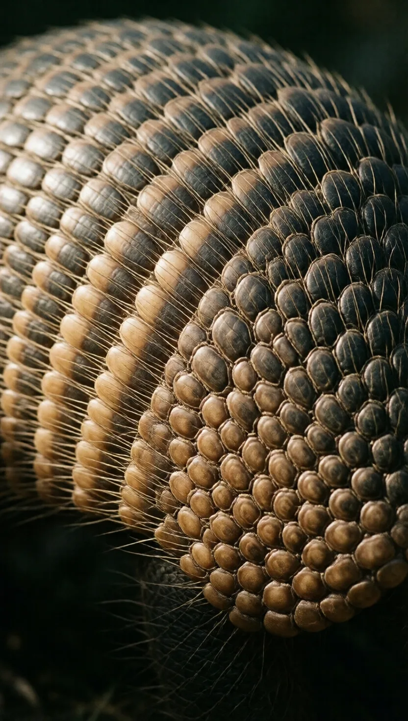 Its armor is real bone grown inside the skin