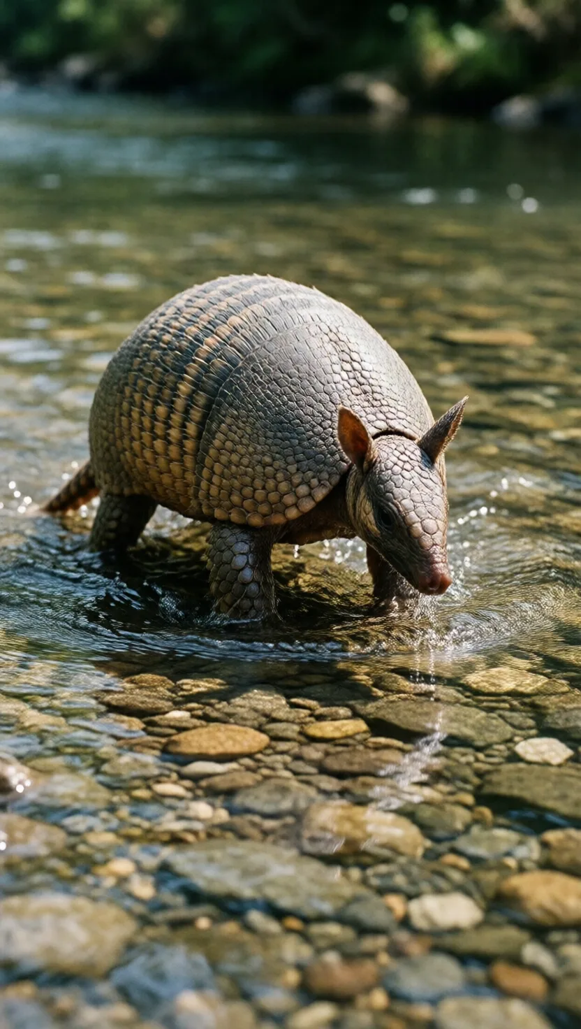 It can stroll across a stream bottom underwater