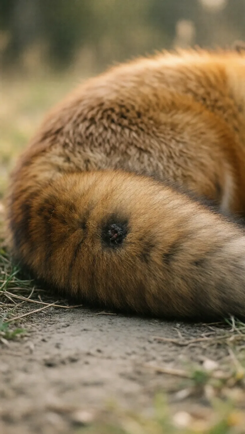 A spot on its tail smells of violets