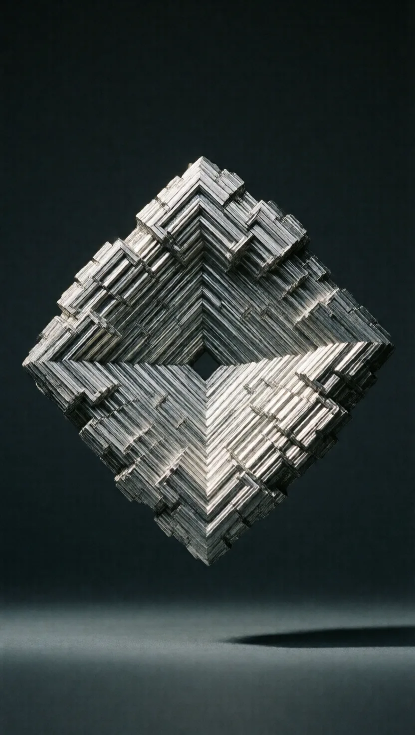 It grows into hollow stepped pyramids