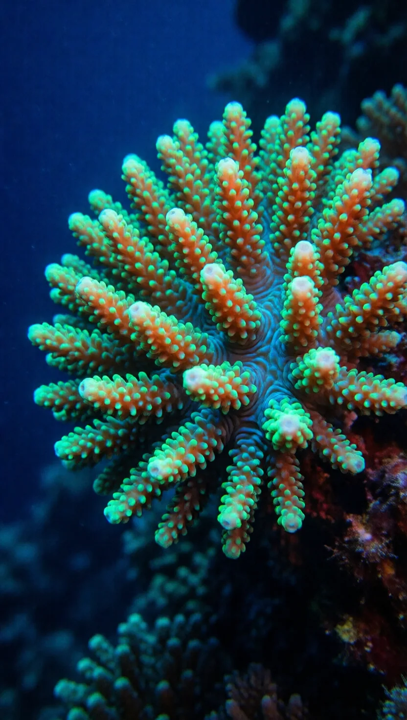 Coral makes its own sunscreen, and it glows