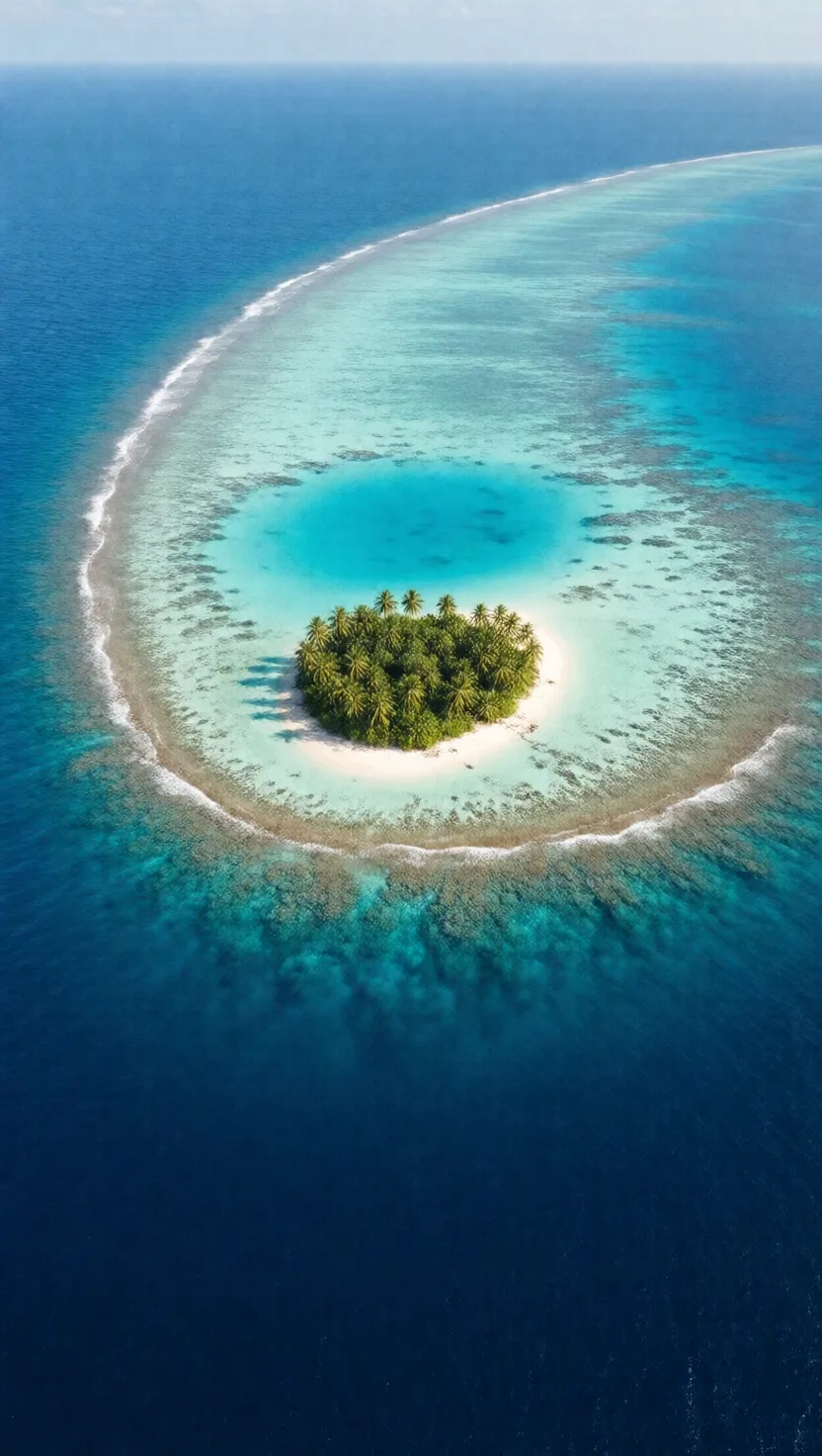 An entire nation rests on coral, barely above the sea