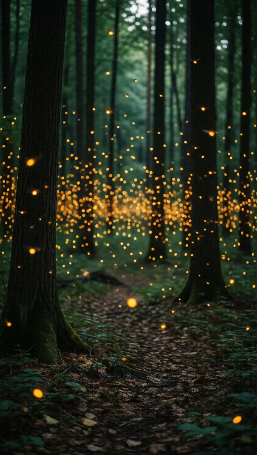 Eight things the cold light of fireflies hides. 8 cards.