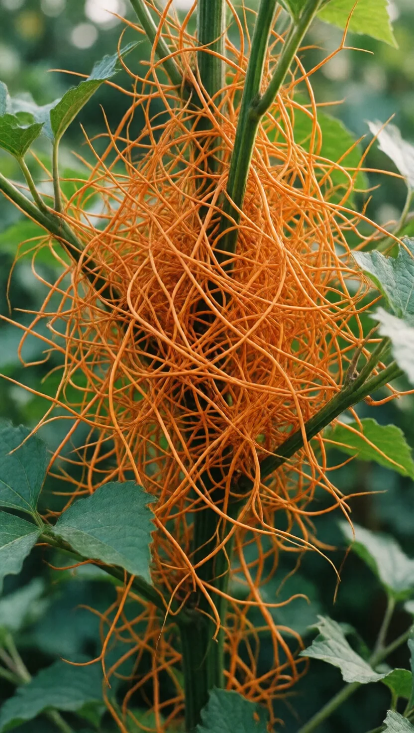 A leafless vine that hunts by smell