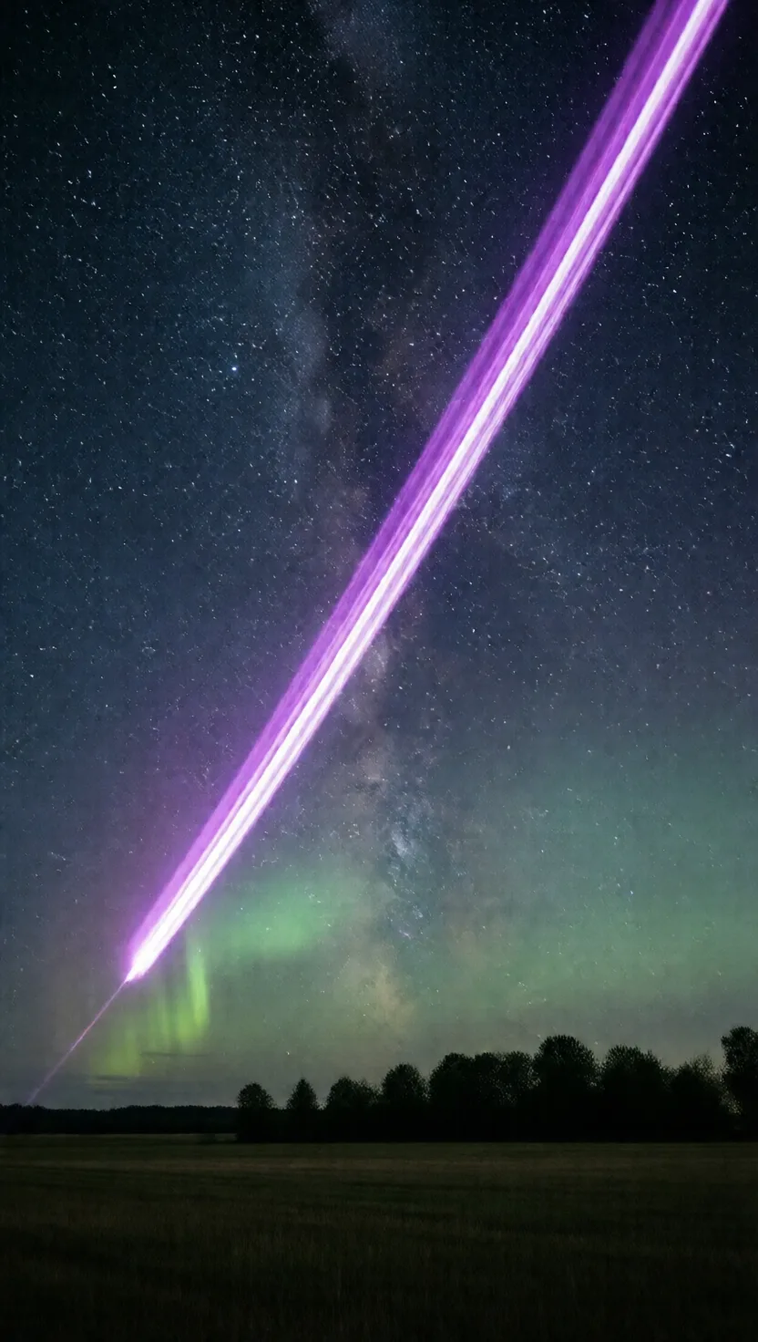 That mauve ribbon isn't an aurora at all