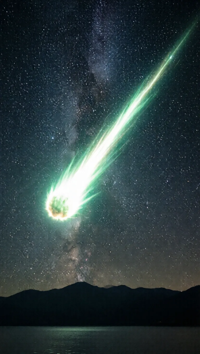 A shooting star is glowing air, not a burning rock