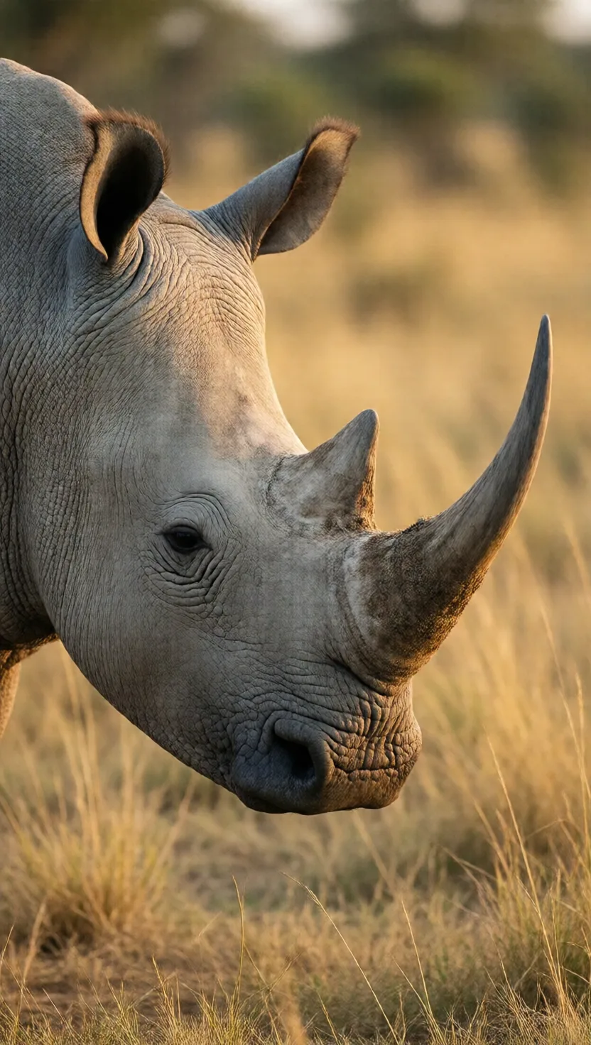 A rhino's horn is just packed-together hair