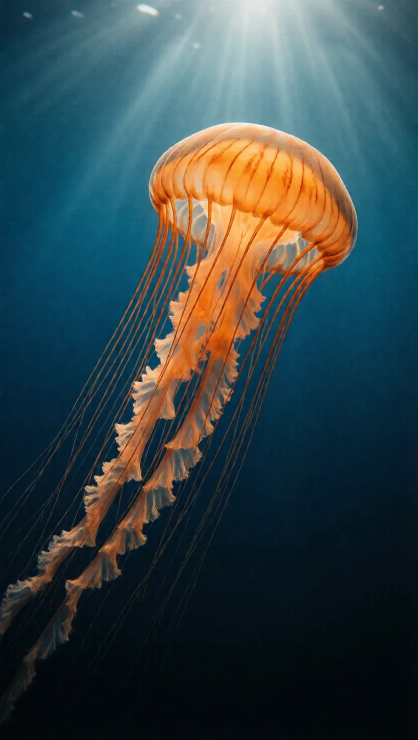 A jellyfish has no brain, heart, or bones